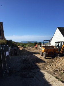 awaiting the first concrete delivery