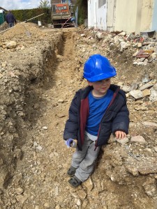 checking trenches
